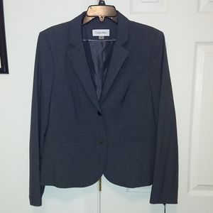 NWT Calvin Klein Dark Grey Blazer